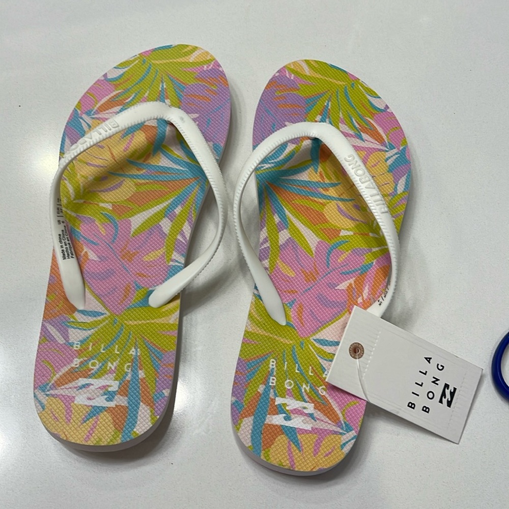 Billabong flip-flops.
